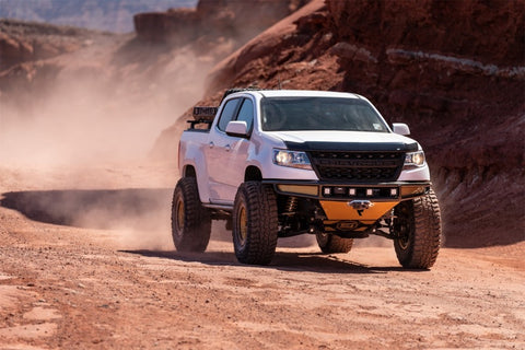 N-Fab M-RDS Front Bumper 15-17 Chevy Colorado - Tex. Black w/Silver Skid Plate - G151MRDS-TX
