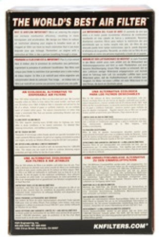 K&N Filter Universal Rubber Oval Straight 4.5in OL x 3.75in OW x 7in Height 20 Degree Angle - RU-1390