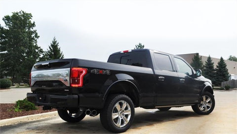 Corsa 2015 Ford F-150 5.0L V8 (Super Crew Cab) Polished Sport Single Side Dual 4in Tips CB Exhaust - 14837