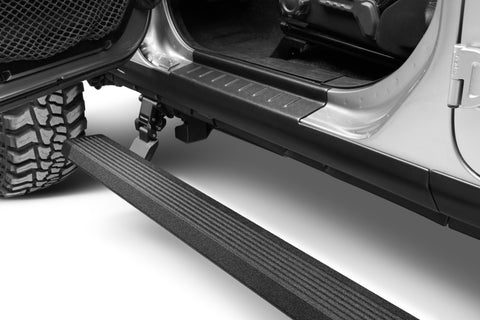 RealTruck 18-24 Jeep Wrangler 4dr VoltStep Electric Running Board Kit - Bedliner Coating - 20450674T