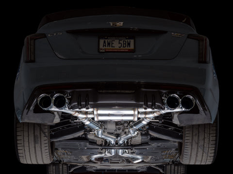 AWE Tuning 22-26 Cadillac CT5-V Blackwing SwitchPath Exhaust - Chrome Silver Tips - 3025-42562