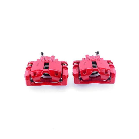 Power Stop 03-07 Cadillac CTS Rear Red Calipers w/Brackets - Pair - S4874