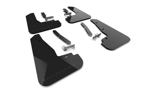 Rally Armor 25-26 Kia EV6 Base Light/GT/GT-Line Black Mud Flap - Metallic Black Logo - MF151-UR-BLK-MBK