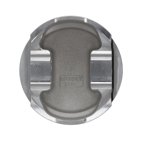 Manley 16+ Nissan VR30DDTT 86mm Bore 10:1 CR -3.5cc Dome Flat Top E/D Piston w/ Rings (SINGLE) - 642EGR1-1