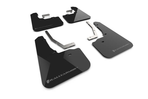 Rally Armor 2026 Subaru Forester Wilderness Black UR Mud Flap w/Dark Grey Logo - MF152-UR-BLK-DGRY