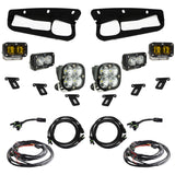 Baja Designs 21-22 Ford Bronco w/Steel Bumper S2 SAE Pro Fog Pocket Light Kit - Amber - 448179
