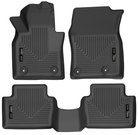 Husky Liners 19-22 Mazda 3 / 20-22 CX-30 WeatherBeater Front & 2nd Seat Floor Liners - Black - 95121