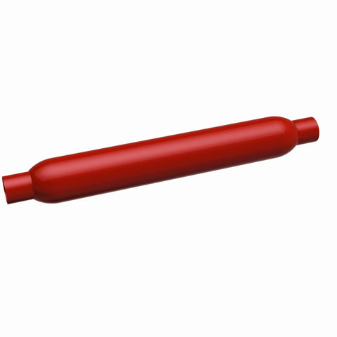 MagnaFlow Muffler Red Pack Series Glasspack 4in Rd 26in Body Length 2.5in/2.5in Inlet/Outlet - 13146