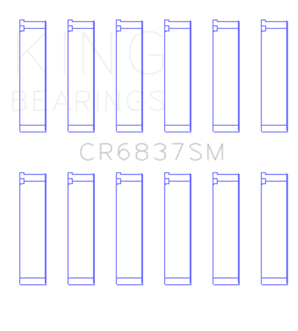 King Honda J30/J35 (Size Standard) Connecting Rod Bearing Set - CR6837SM