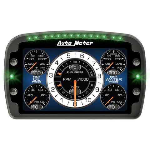 Autometer Racing Instrument Display Color LCD Including Shift and Alarm Lights Datalogging CD7 - 6021