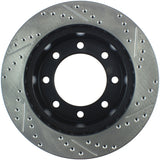 StopTech 00-05 Ford Excursion 4WD / 99-04 F250/F350 Pickup Front Slotted & Drilled Right Rotor - 127.65086R