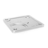 BuiltRight Industries 2020 Jeep Gladiator Bed Plug Plate Cover (Alum) - Silver - 110015