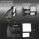 xTune Ford Superduty 99-14 Manual Extendable Manual Adjust Mirror Amber- Right MIR-FDSD08S-MA-AM-R - 9933134