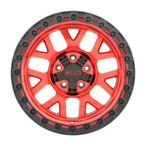 Weld Off-Road W133 17X9 Cinch 5X114.3 5X127 ET-12 BS4.50 Candy Red / Satin Black Ring 78.1 - W13379026450