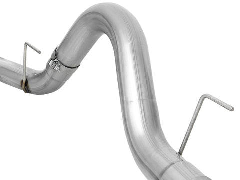 aFe Atlas 4in Aluminized Steel DPF-Back Exh 18-19 Ford F-150 V6-3.0L (td) w/ Black Tip - 49-03106-B