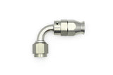 DeatschWerks 6AN Female Swivel 90-Degree Hose End PTFE (Incl. 1 Olive Insert) - 6-02-0852