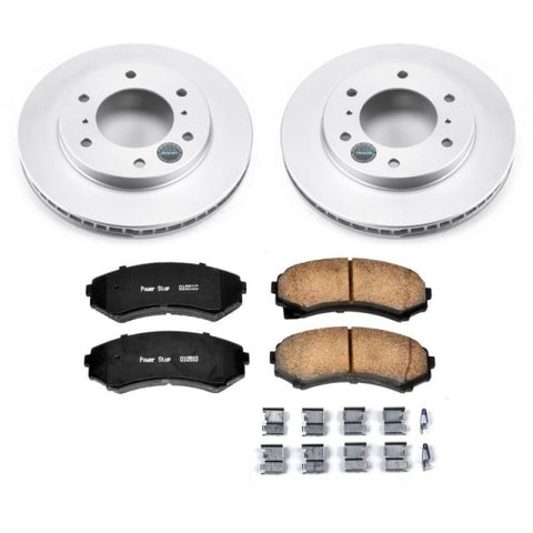Power Stop 01-06 Mitsubishi Montero Front Z17 Evolution Geomet Coated Brake Kit - CRK148