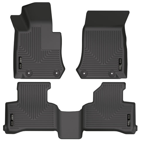 Husky Liners 17-22 Mercedes-Benz GLC300 Weatherbeater Black Front & 2nd Seat Floor Liners - 99391