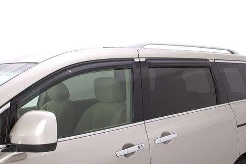 AVS 11-18 Nissan Quest Ventvisor Outside Mount Window Deflectors 4pc - Smoke - 94630