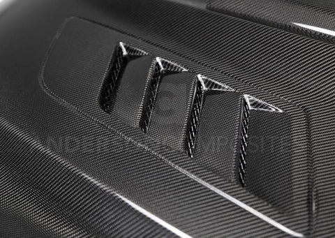 Anderson Composites 15-17 Ford Mustang (Excl. GT350/GT350R) Ram Air Double Sided Hood - AC-HD15FDMU-AB-DS