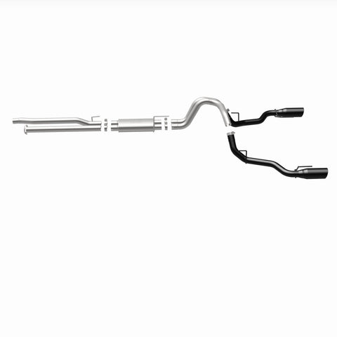 MagnaFlow SYS Cat-Back 2017 Ford F-150 Raptor 3.5L Dual Black Coated 3in Tips - 19350
