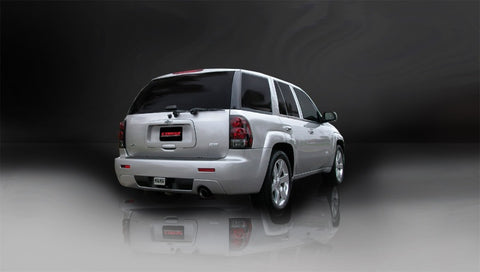 Corsa 2006-2008 Chevrolet Trailblazer SS 6.0L V8 Black Sport Cat-Back Exhaust - 14256BLK