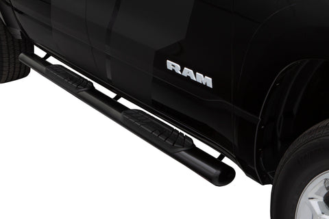 Lund 10-17 Dodge Ram 2500 Crew Cab 4in. Oval Straight Steel Nerf Bars - Black - 23684781