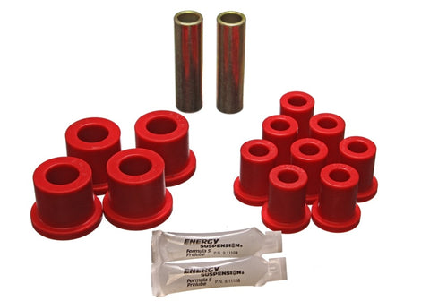 Energy Suspension 70-72 Dodge Charger (w/ 1-1/2in Main Eye) Red Rear Leaf Spring Bushing Set - 5.2104R