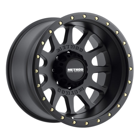 Method MR605 NV 20x12 -52mm Offset 8x6.5 121.3mm CB Matte Black Wheel - MR60521280552N