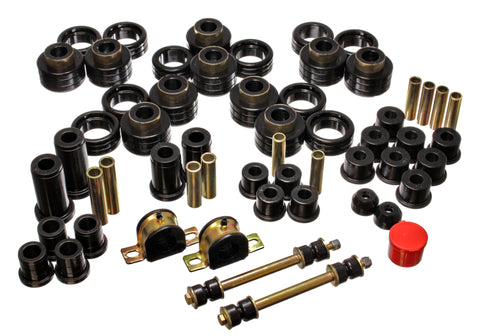 Energy Suspension 95-97 Chevy Tahoe / GMC Denali 4WD Black Hyper-flex Master Bushing Set - 3.18125G