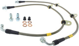 StopTech 12-15 Scion IQ Stainless Steel Front Brake Lines - 950.44028