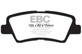 EBC 12 Hyundai Elantra 1.8 Yellowstuff Rear Brake Pads - DP41875R