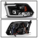 Spyder 09-16 Dodge Ram 1500 Ver 2 Proj Headlight - Light Bar Turn Signal - Blk - PRO-YD-DR09V2-SB-BK - 5086266