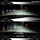 ANZO 18-19 Ford F-150 LED Projector Headlights w/ Plank Style Switchback Black w/ Amber - 111400