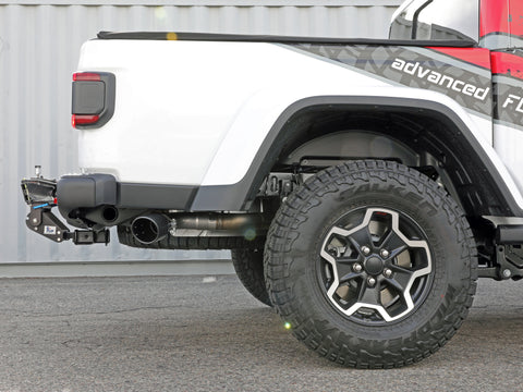 aFe 2021+ Jeep Gladiator V6-3.0L (td) Vulcan Series 3in 304 SS DPF-Back Exhaust System - Black Tip - 49-38093-B