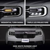 Form Lighting 22-24 Ford Maverick Sequential LED Projector Headlights (Pair) - FL0084