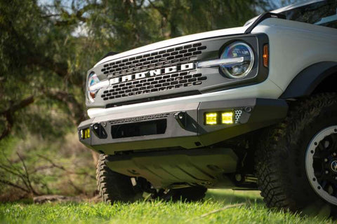 DV8 Offroad 2021+ Ford Bronco Front Bumper V2 - OE Plus Series (Works w/o ACC Relocation) - FBBR-06
