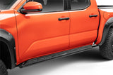 Go Rhino 2024 Toyota Tacoma DC 4dr Xtreme Frame Mount Sliders - Tex. Blk - FS4432T