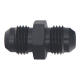 DeatschWerks 6AN Male Flare to 6AN Male Flare Coupler - Anodized Matte Black - 6-02-0202-B