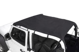Rugged Ridge Savannah Brief Top Diamond Black 10-18 Jeep Wrangler JL 2-Door - 13593.35