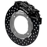 Wilwood 2014+ Polaris RZR XP 1000 Front Kit 11.25in Drilled - Black - 140-16632-D