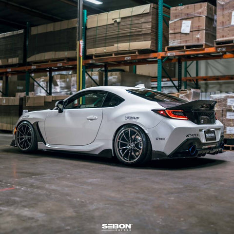 Seibon 22-24 Toyota GR86 / Subaru BRZ 2-Door Coupe Carbon Fiber Fender Trim - Gloss Finish - FFT22TY86