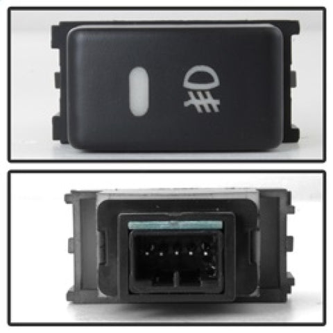 Spyder 05-16 Nissan Frontier Metal Chrome Bumper ONLY OEM Fog Lights w/Switch - Clear (FL-NF05-M-C) - 5084972