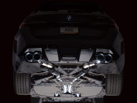 AWE Tuning BMW G90/G99 M5 Track Edition Cat-Back Exhaust - Chrome Silver Tips - 3020-42790