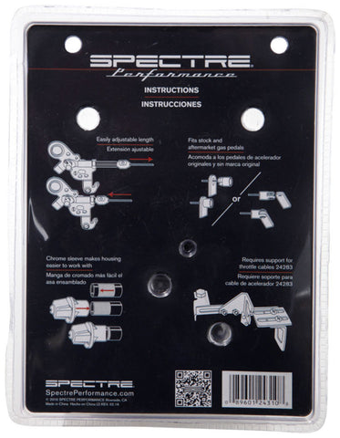 Spectre Throttle Cable w/Braided SS Housing - 3ft. - 2431