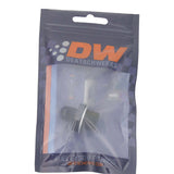 DeatschWerks 6AN Male Flare to M18 X 1.5 Male Metric Adapter (Incl Washer) - Anodized Matte Black - 6-02-0616-B