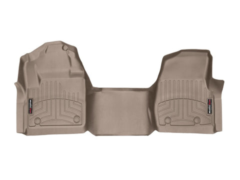 WeatherTech 2017 Ford F-250/F-350/F-450/F-550 Reg Cab (No Floor Shifter) Front FloorLiner - Tan - 4510281