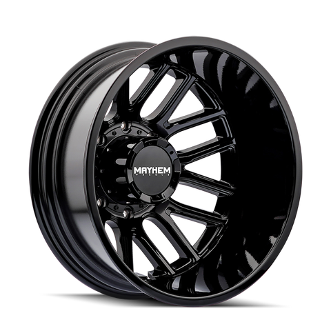 Mayhem 8107D Cogent Dually 20x8.25 / 8x200 BP / -192mm Offset / 142mm Hub Gloss Black Wheel - 8107D-2877BR192