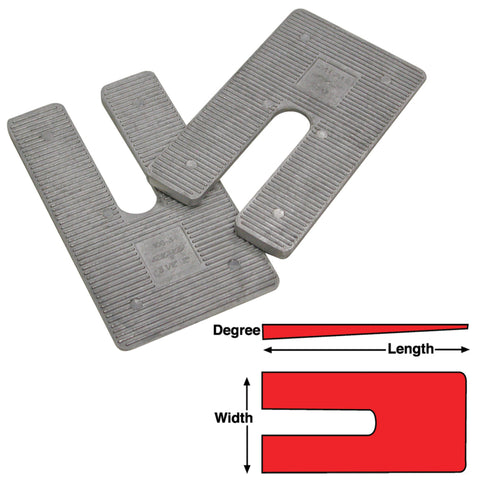 SPC Performance AL Shims 3.5X6.25X1.5 deg.(6) - 10622