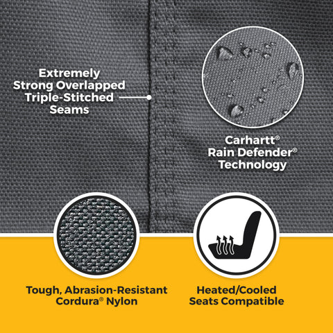 Covercraft 24-26 Jeep Wrangler Fr Buckets Carhartt Super Dux SeatSaver Custom Front Row Seat Cover - SSC2650COGY
